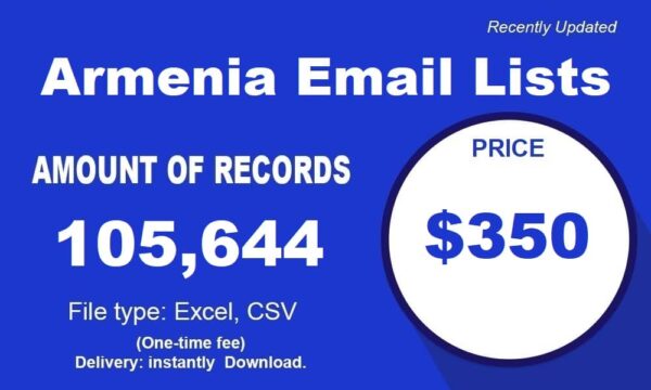 Armenia 100k Consumer Email List