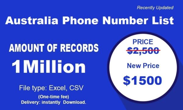 500K  Australia Number Database