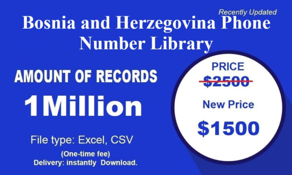 Bosnia and Herzegovina Number Database 1 Million