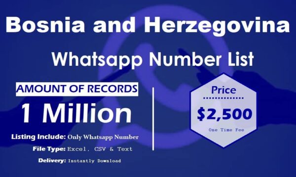 Bosnia and Herzegovina Whatsapp Resource 1 Million