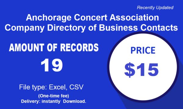 Business Contacts at Anchorage Concert Association