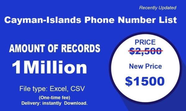 500K Test  Cayman-Islands Number Database