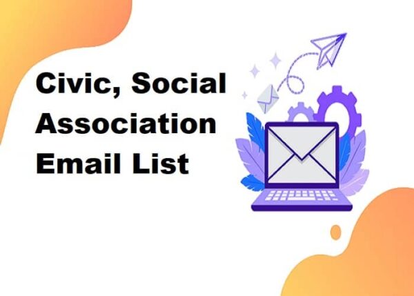 Civic, Social Association Consumer Email List