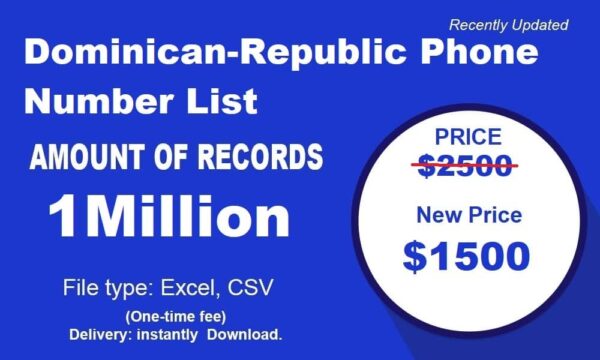 500K Test  Dominican-Republic Number Database