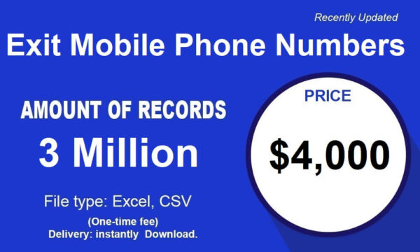 Exit Mobile Phone Numbers 500K