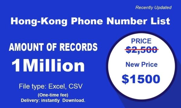 Hong Kong Number Database 3 Million