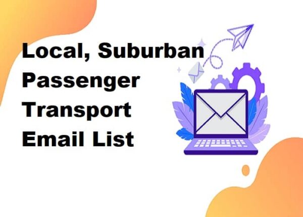 Local, Suburban Passenger Transport Consumer Email List