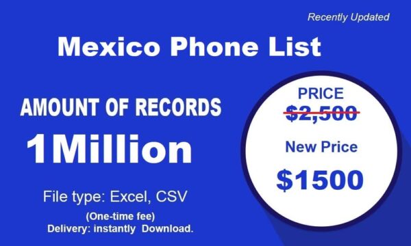 1 Million Full  Mexico Number Database