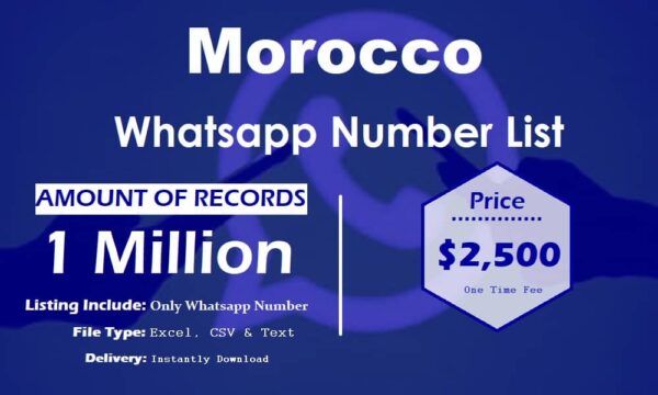 Morocco Whatsapp Resource 5 Million