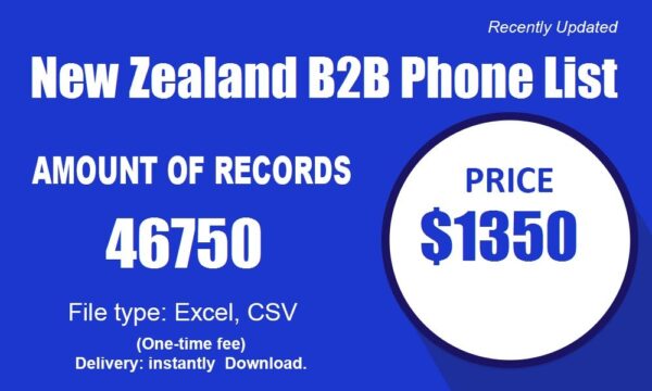 New Zealand B2B Number Database