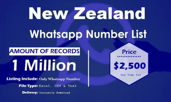 New Zealand Whatsapp Resource 50K