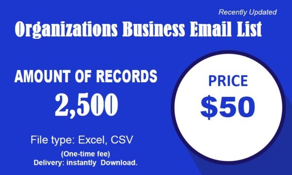 Organizations Business Consumer Email List