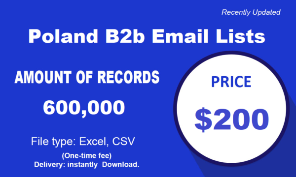 Poland B2b Consumer Email Lists