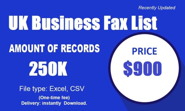 UK Business Fax List Trial