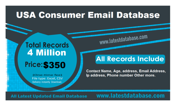 USA Consumer Consumer Email List