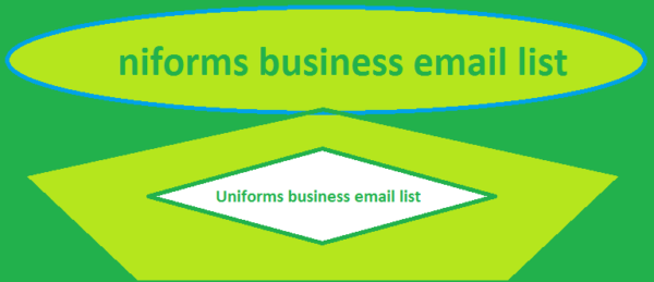 Uniforms business Consumer Email List