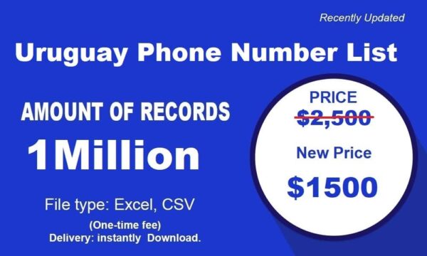 Uruguay Number Database 3 Million