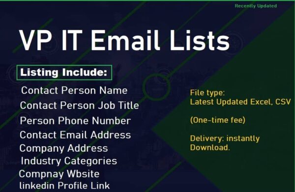 VP IT Consumer Email Lists Trial