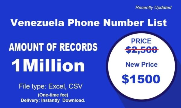 Venezuela Number Database 1 Million