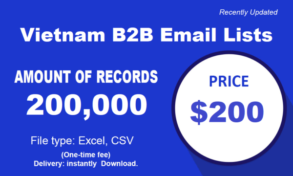 Vietnam Business Consumer Email Lists