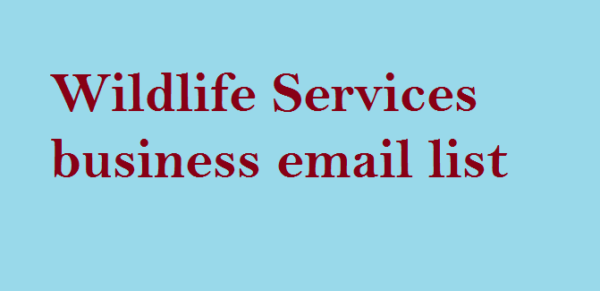 Wildlife Services business Consumer Email List