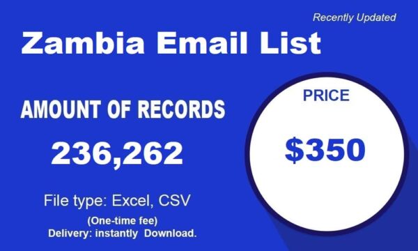 Zambia Consumer Email Lists