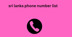 sri lanka phone number list